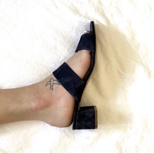 Mansur Gavriel Double Strap Suede Sandals 40